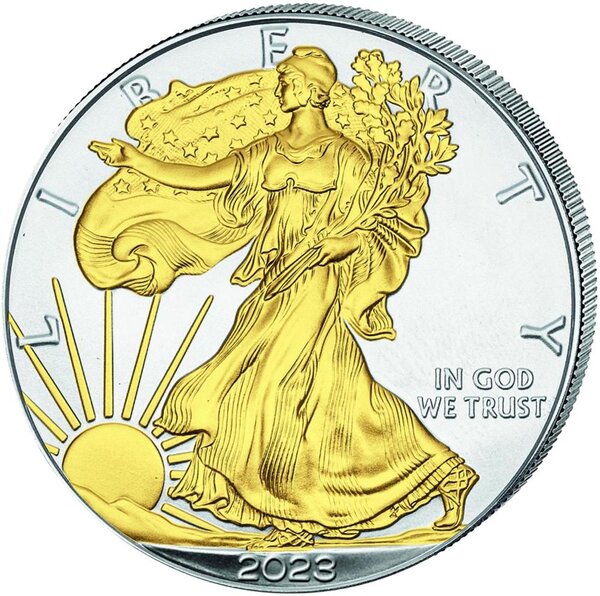 Pièce de monnaie en Argent 1 Dollar g 31.1 (1 oz) Millésime 2023 WALKING LIBERTY