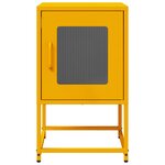 vidaXL Table de chevet jaune moutarde 36x39x60 5 cm