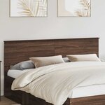 vidaXL Tête de lit Chêne brun 200 cm Bois d'ingénierie