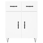 vidaXL Buffet blanc 69 5x34x90 cm bois d'ingénierie