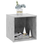 vidaXL Meubles TV 2 Pièces gris béton 37x35x37 cm bois d’ingénierie