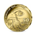 Fifa qatar -  coupe du monde monnaie de 50€ or