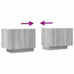 vidaXL Meuble TV Sonoma gris 100x35x40 cm Bois d'ingénierie