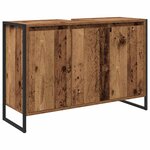 vidaXL Ensemble de mobilier de salle de bain avec tiroir Bois ancien