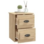 vidaXL Table de chevet murale chêne sonoma 41 5x36x53 cm