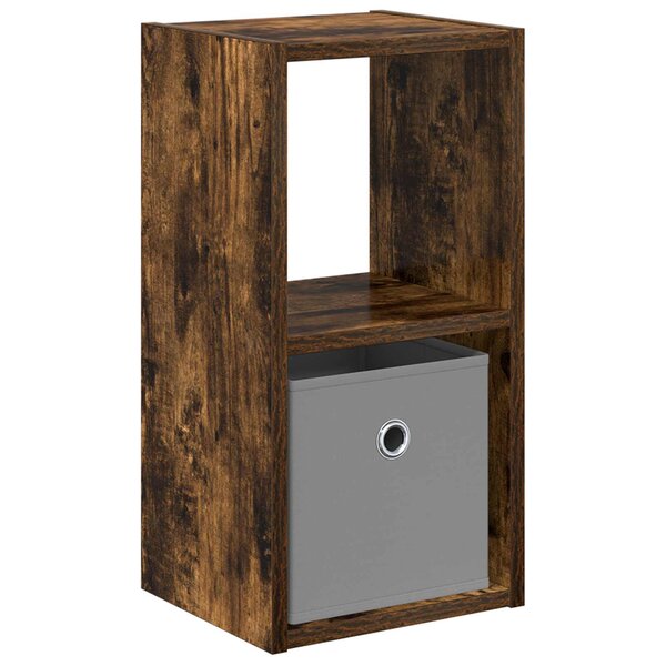 vidaXL Table de chevet avec tiroir Chêne fumé 25 5 x 22 x 49 5 cm