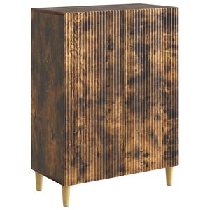 vidaXL Buffet Chêne fumé 66 x 34 5 x 90 cm Bois d'ingénierie