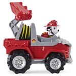 Pat patrouille - vehicule + figurine deluxe marcus dino rescue paw patrol - 6059518 - voiture a remonter jeu jouet enfant 3 ans