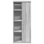 vidaXL Meuble de salle de bain avec porte-rouleau sonoma gris