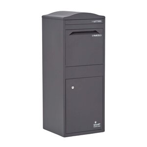Boîte à colis incurvée 1 porte Large Gris foncé Acier galvanisé SMART PARCEL BOX®