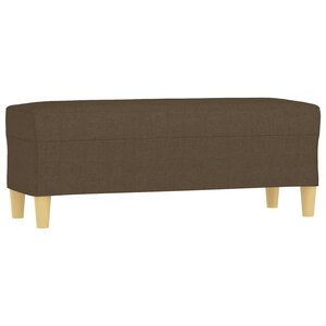 vidaXL Banc Marron 100x35x41 cm Tissu