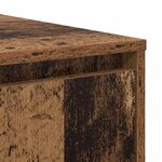 vidaXL Table basse Vieux bois 80 x 80 x 31 cm Bois d'ingénierie
