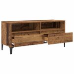vidaXL Meuble TV avec tiroir Bois Ancien 100 x 34 5 x 44 5 cm