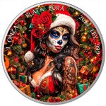 Pièce de monnaie en Argent g 31.1 (1 oz) Millésime 2024 DIA DE LOS MUERTOS