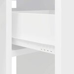 vidaXL Table à dîner 115 x 70 x 75 cm Bois d'ingénierie Blanc