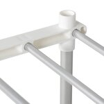 vidaXL Étagère de rangement blanc 43 x 27 x 90 cm Aluminium
