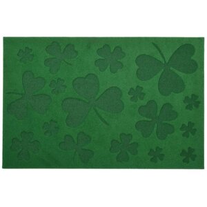 Paillasson en relief trèfle