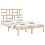 vidaXL Cadre de lit sans matelas bois massif 120x200 cm