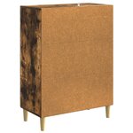 vidaXL Buffet Chêne fumé 66 x 34 5 x 90 cm Bois d'ingénierie