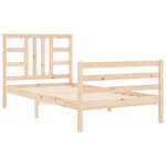 vidaXL Cadre de lit sans matelas bois de pin massif