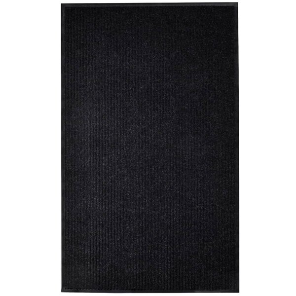 vidaXL Tapis d'entrée noir 117x220 cm PVC
