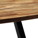 vidaXL Table basse Teck recyclé massif Ovale 120 x 60 x 30 cm