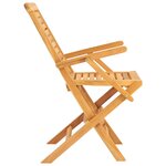 vidaXL Chaises de jardin pliantes 2 Pièces 56x63x90 cm bois massif teck