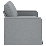 vidaXL Canapé Gris clair 162 x 80 x 82 cm tissu