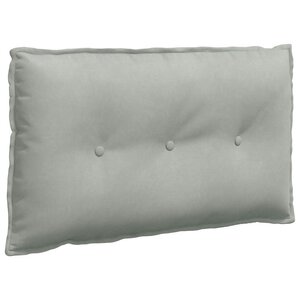 vidaXL Coussin de Dos Gris clair 80 x 50 cm Tissu en velours côtelé