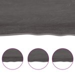 vidaXL Dessus de table bois massif traité bordure assortie