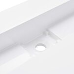 vidaXL Lavabo 120x46x11 cm Fonte minérale/marbre Blanc