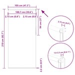 vidaXL Store enrouleur occultant largeur du tissu 100 7 cm polyester