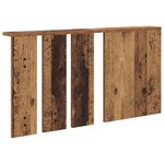 vidaXL Porte-manteau mural avec étagère Bois ancien 85 x 10 x 45 cm