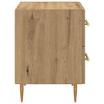 vidaXL Cabinet de chevet avec tiroir Chêne artisanal 40 x 35 x 47 5 cm
