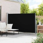 vidaXL Auvent latéral rétractable de patio 180x300 cm Noir