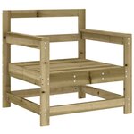 vidaXL Chaises de jardin avec coussins lot de 2 bois de pin imprégné