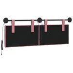 vidaXL Tête de lit suspendue Rose Velours