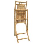 vidaXL Chaises pliables de jardin lot de 2 46x66x99 cm bambou