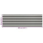 vidaXL Écran de balcon PEHD 90x300 cm Anthracite et blanc