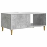 vidaXL Table basse Gris béton 90 x 50 x 40 cm Bois d'ingénierie