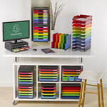 Exacompta Set de tiroirs de bureau Store-Box Maxi 6 tiroirs Harlequin