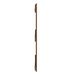 vidaXL Tête de lit murale Marron miel 108x3x90 cm Bois massif de pin