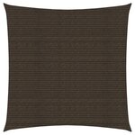 vidaXL Voile d'ombrage 160 g/m² Marron 6x6 m PEHD