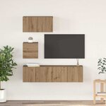 vidaXL Ensemble meuble TV 4 Pièces chêne artisanal 60 x 30 x 30 cm