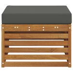 vidaXL Pouf d'Extérieur Bois d'Acacia Massif Naturel