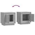 vidaXL Tables de chevet 2 Pièces sonoma gris 44x35x45cm bois d'ingénierie