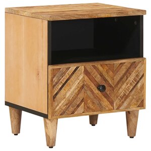 vidaXL Table de chevet Marron 50 x 33 x 60 cm Bois de mangue massif