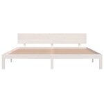 vidaXL Cadre de lit Blanc Bois de pin massif 200x200 cm
