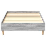 vidaXL Cadre de lit sans matelas sonoma gris 75x190 cm