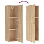 vidaXL Meubles TV 2 Pièces Chêne sonoma 30 5x30x110 cm Bois d’ingénierie